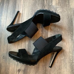 VIA SPIGA BLACK HEELS